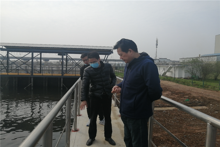 星空体育在线官网首页_星空体育（中国）董事长谢荣华清明节视察白水湖污水处理厂项目
