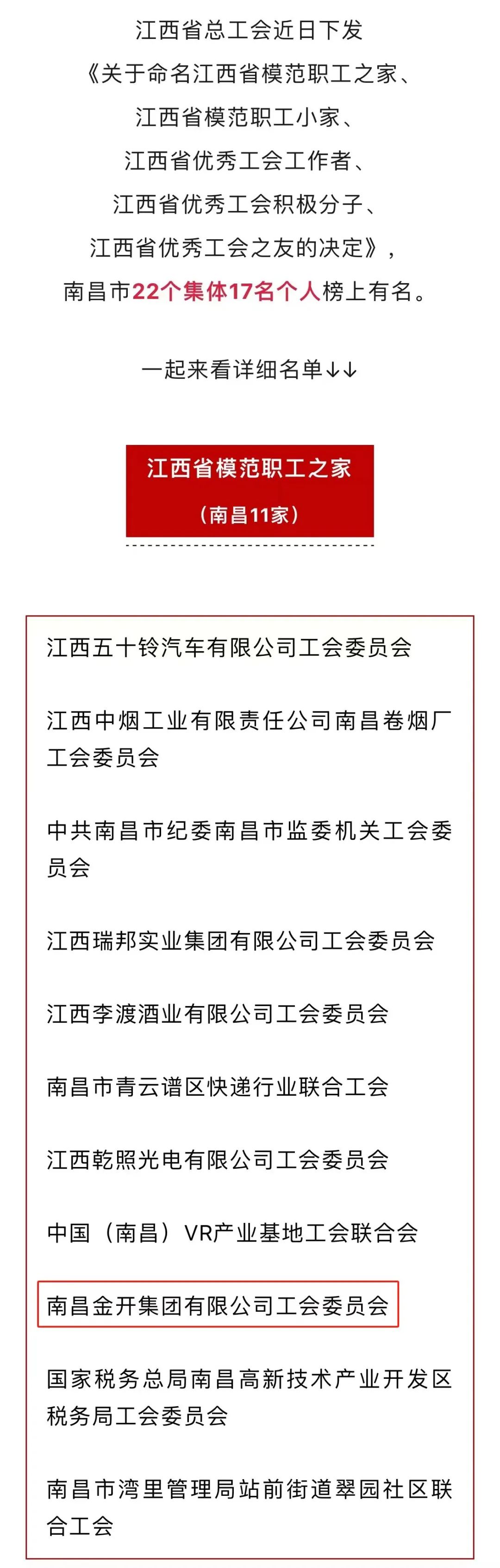 喜报！星空体育在线官网首页_星空体育（中国）工会荣获“省模范职工之家”称号